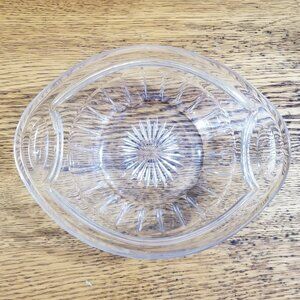 Antique Heisey Oval Bowl Diamond H Mark Patented 1916 6¾”